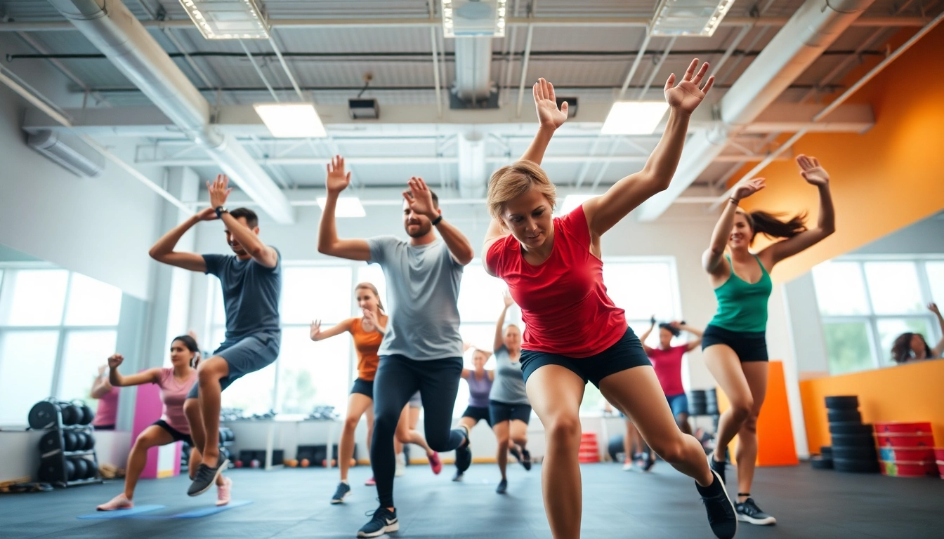 Group engaging in Mobility Training exercises to enhance flexibility and range of motion in a modern gym environment.