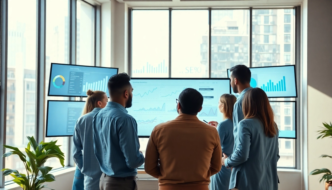 Boost your digital presence with edmonton seo strategies in a modern office setting.