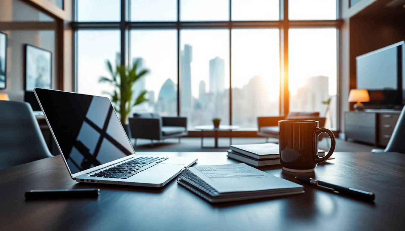 Engaging workspace scene reflecting Reverbtime Magazine's innovation in technology and business insights.