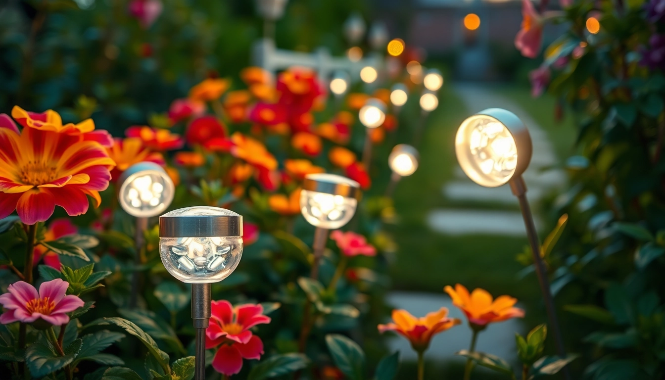 Illuminate your garden with LED Waterproof light, highlighting vibrant colors and serene atmosphere.