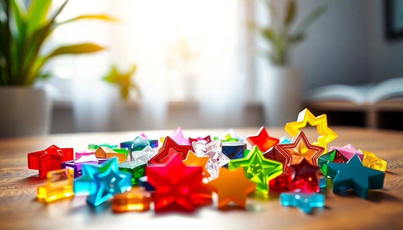 Discover vibrant acrylic charms with unique designs on a wooden table, showcasing artistic potential.