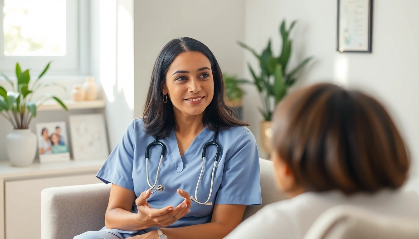 Nurse counseling on the VDAP Program in Alabama in a supportive environment.