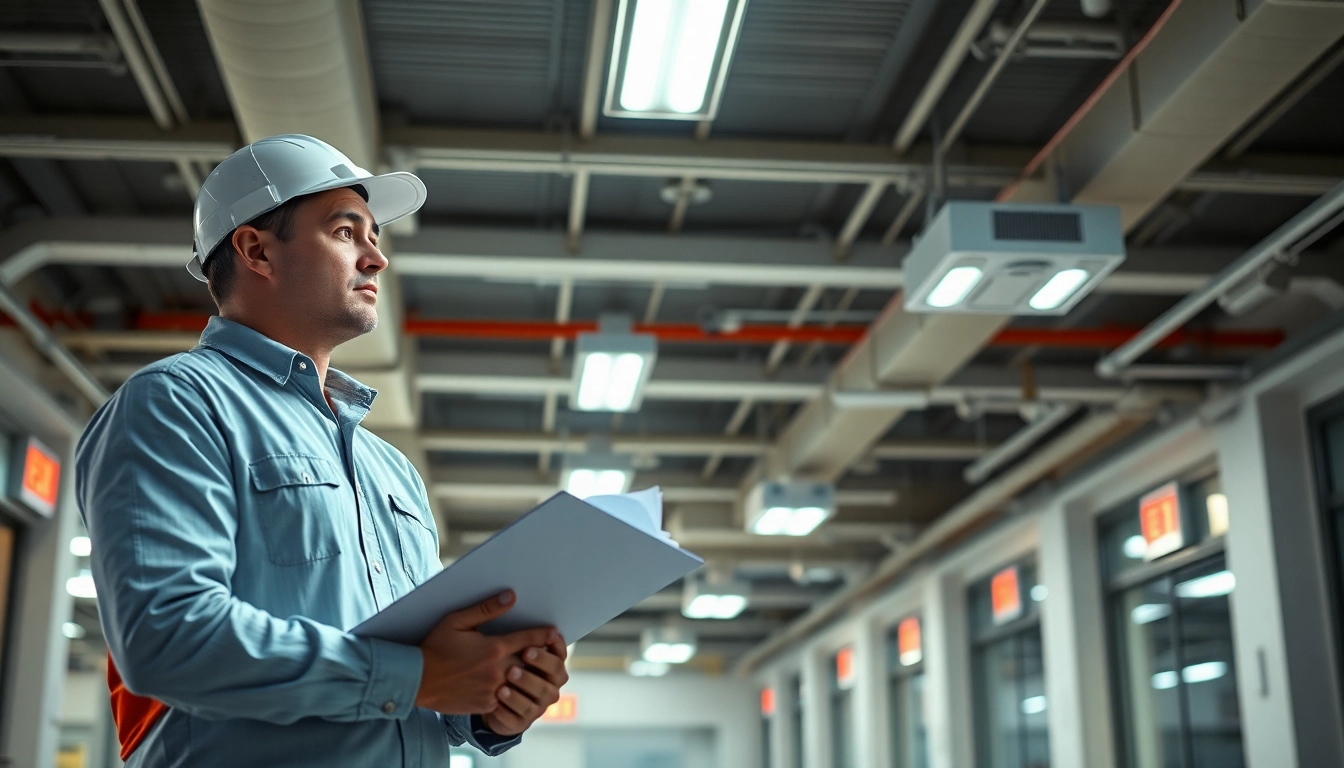 Performing Emergency Light Testing in a commercial setting with safety checks.