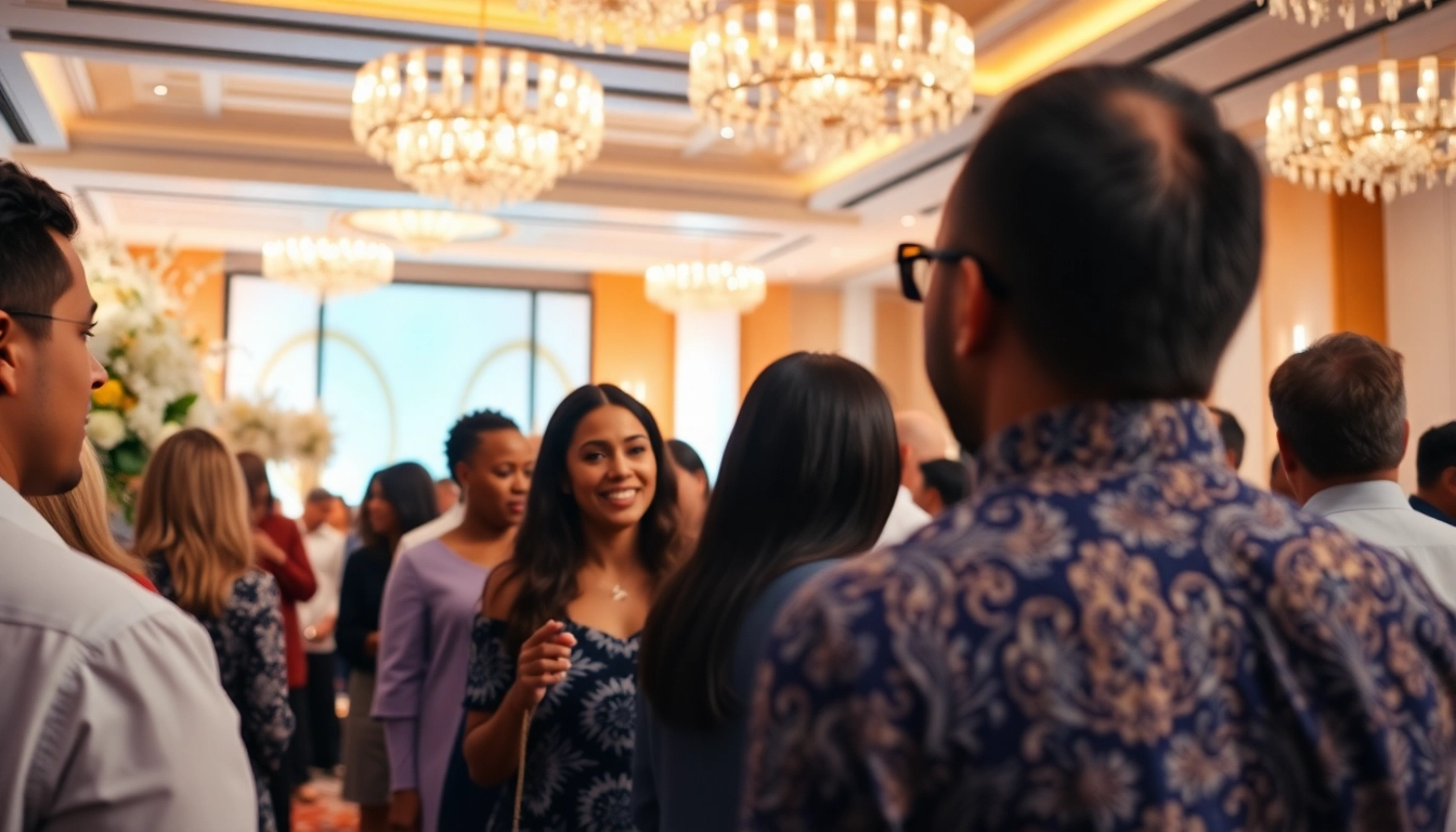 Capturing a Miami Corporate Event Videography Photography scene showcasing diverse attendees in an elegant venue.