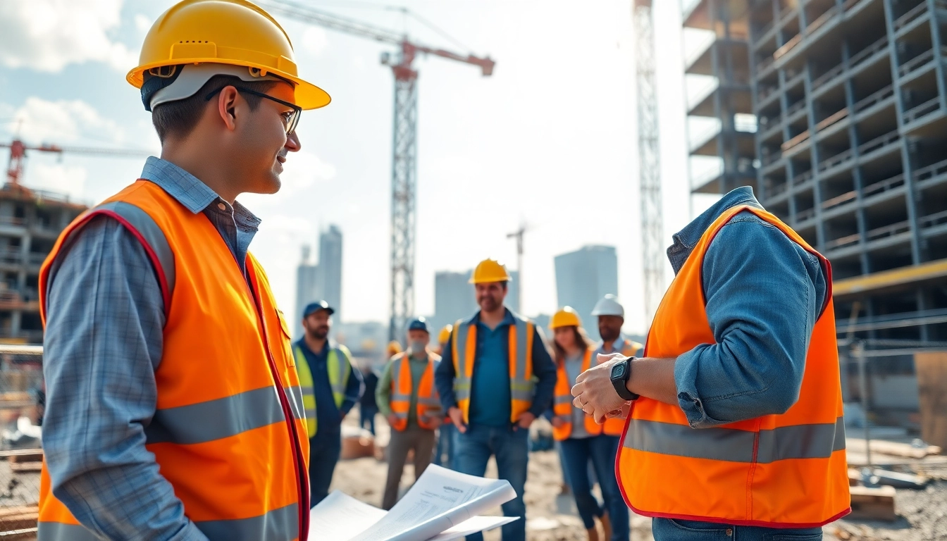 Manhattan Construction Manager leading a construction project with active team engagement.