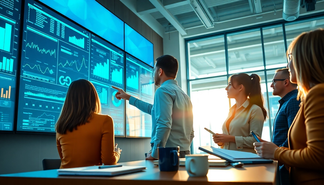 Data Transformation and Reconciliation teamwork in a modern office environment focusing on data analysis.