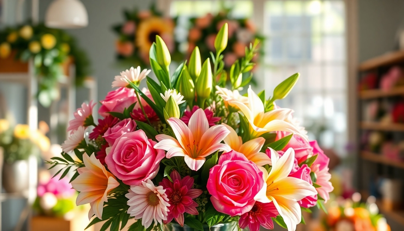 Bright bouquet of flowers showcasing Flower Delivery Diamond Creek service's freshness and variety.